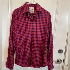 Thomas Pink Blue Red Slim 16 Neck shirt
